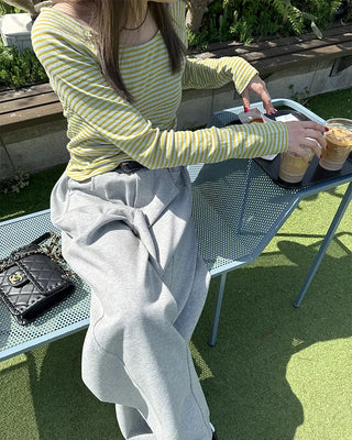 Raglan Sleeve Striped T-Shirt