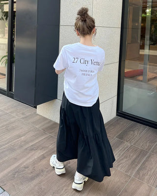 Back Venue Lettering Short-Sleeve T-Shirt