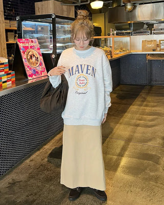 Classic cotton long skirt
