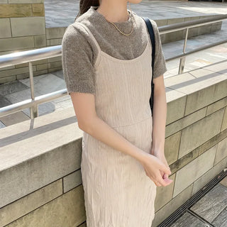 Half-sleeve knit