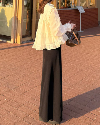 Ribbed maxi long skirt