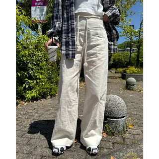 String wide pants
