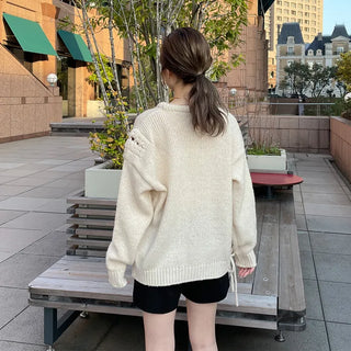 Eyelet Point Knit