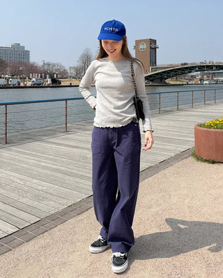 Slash Unique Pocket Cotton Pants