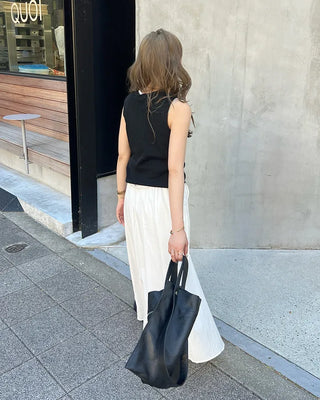 Wrap detail long skirt