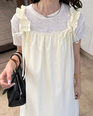 Shoulder String Long Dress