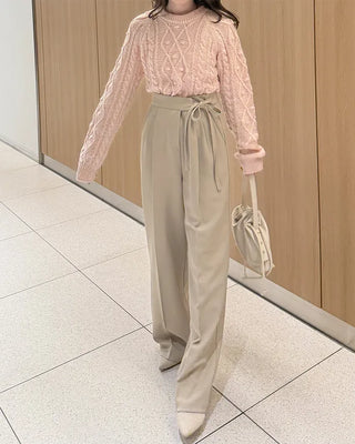 Ribbon string slacks