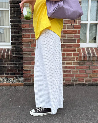 Pindot Easy Maxi Skirt