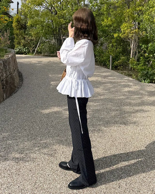 Dot banding pants
