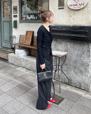 Wrap Point Slim Fit Knit