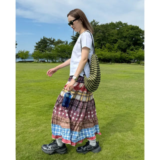 Hippie patchwork skirt