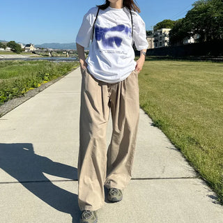 (Unisex) Cotton Wide Pants