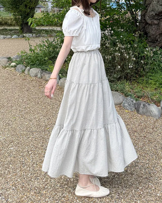2-way ribbon strap blouse