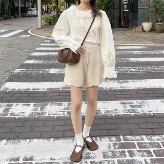 Wave Short Knit Pants