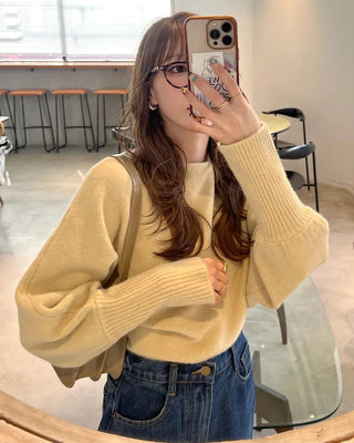 Asymmetrical Shoulder Loose Fit Knit