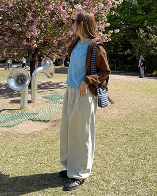 Belted Tuck Sweatpants