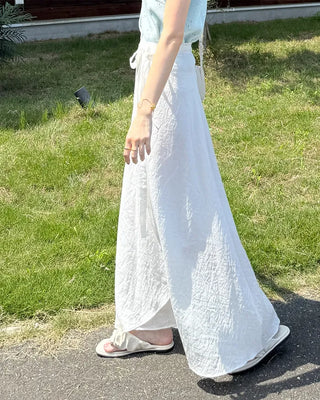 Wrap long skirt