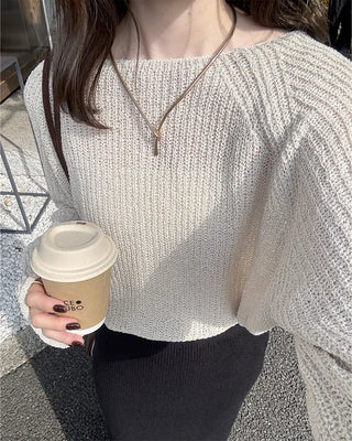 Loose-fit basic knit
