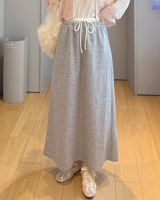 Sweat long skirt