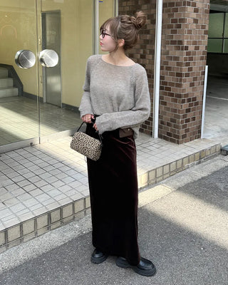 Oversized raglan knit