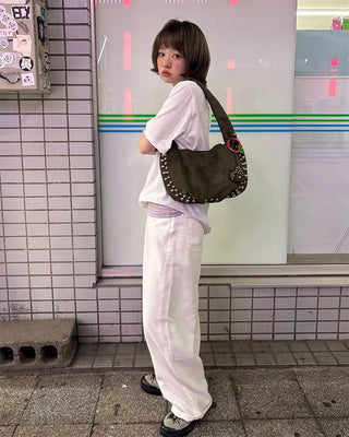 Cotton wide-leg pants