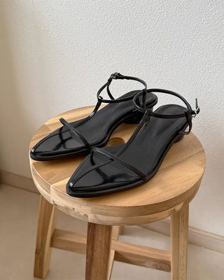 Strappy pointed-toe sandals