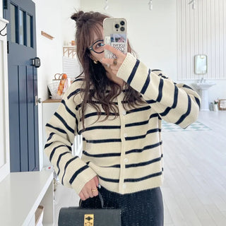 Striped cardigan
