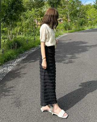 Asymmetrical Wrap Knit