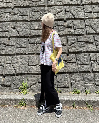 Casual striped short-sleeved T-shirt
