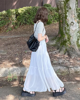Platform sandals with belts