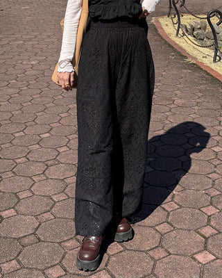 Lace banding pants