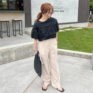 Organza Layered T-Shirt