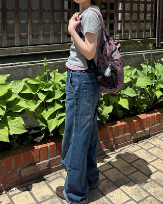 Polka Dot Nylon Backpack