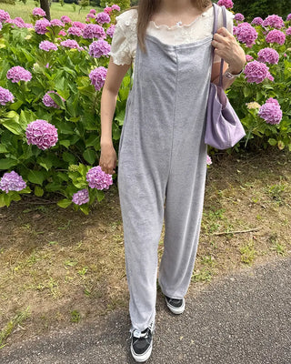 Pile Camisole Jumpsuit