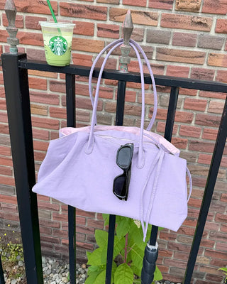 Nylon Multi-Square Tote Bag
