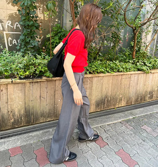 Center-creased slacks