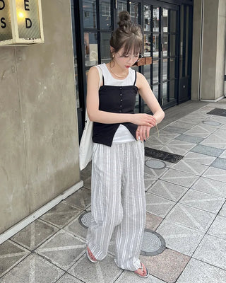 Button Rib Bustier