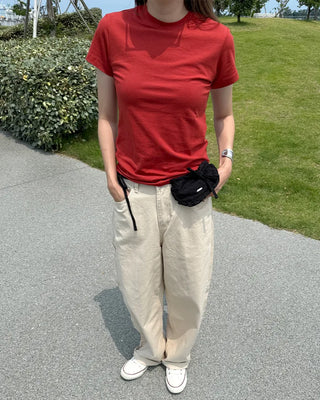 Cotton wide-leg pants