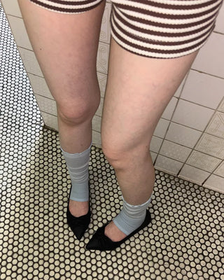 See-through high-leg warmer