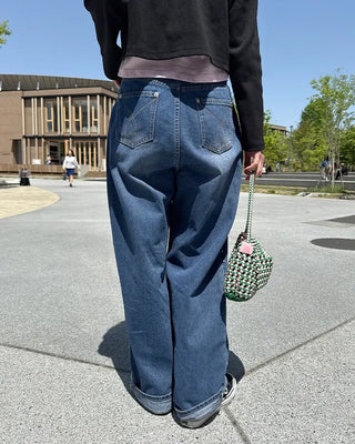 Stud Line Denim Pants