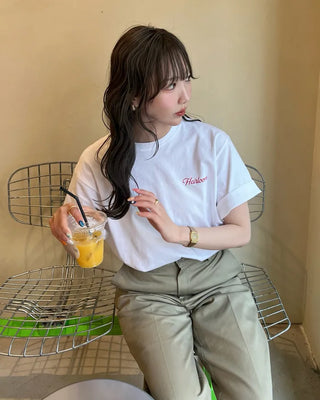 Tomato Lettering Loose Fit Short Sleeve T-Shirt