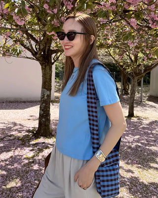 Round neck basic short-sleeve T-shirt