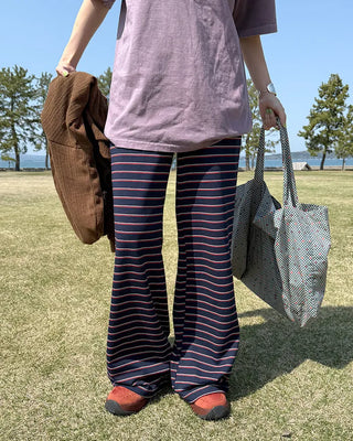 Striped Long Easy Pants