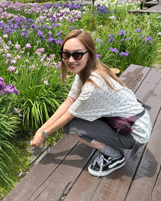Flower Loose Fit Half Sleeve T-Shirt