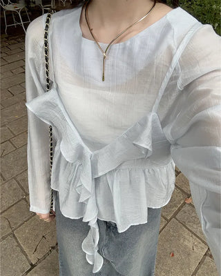 Frill Bistier Blouse Set
