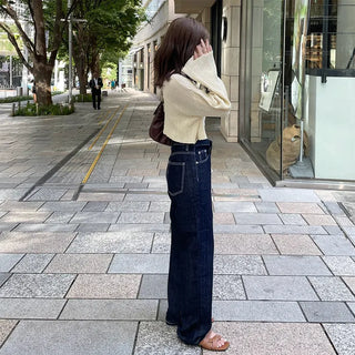 String Shirring Cropped Knit