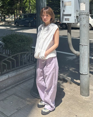 Nylon parka vest