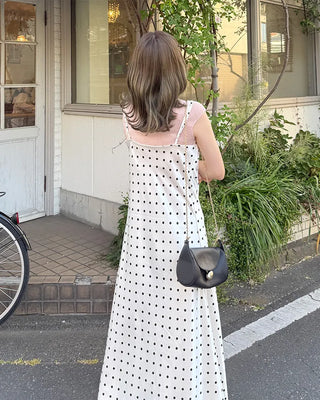 Polka Dot Long Camisole Dress