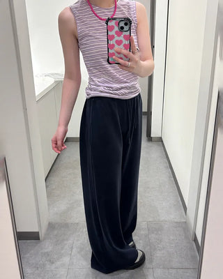 String waist sweatpants