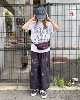 Crayon Lettering Short Sleeve T-Shirt